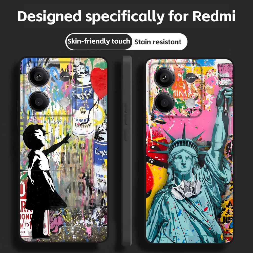 Receipt Printer Thermal - Banksy Graffiti Art Telefoon Case Voor